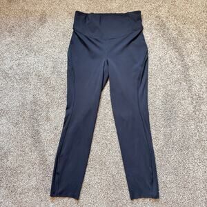 Lululemon Wunder Under Crop Size 6 Black Luon Running Training Walking Workout